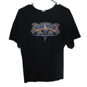 2018 Bike Week Daytona Beach Double Sided Moyorcycle Graphic Shirt Mens Size  L